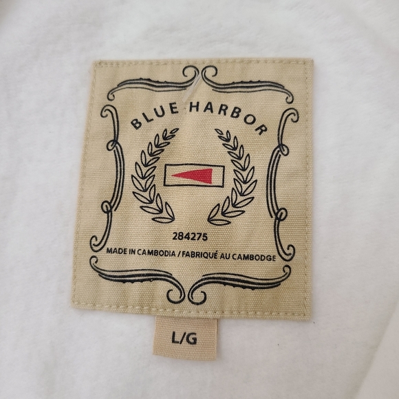 Blue Harbor men's zip-up  long sleeve NWT sweatshirt, Sz L (PTP 21.5") - Picture 8 of 10